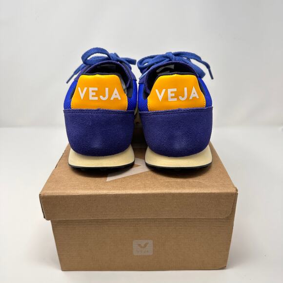 Veja Rio Branco Alveomesh Sneakers Blue/Gold Men's US 11 - Picture 4 of 9
